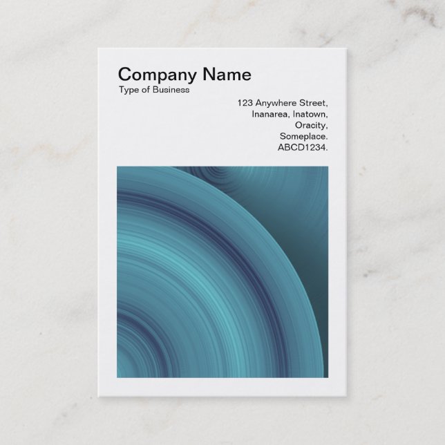 Cartão De Visita Foto Quadrada (v3) - Círculo Abstrato 05 (Frente)