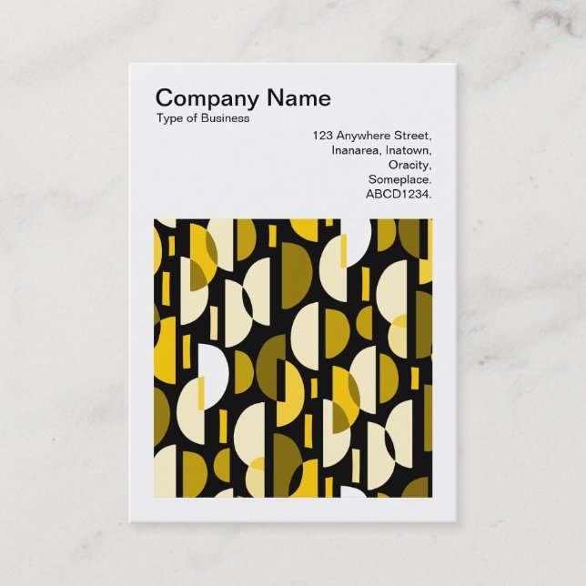 Cartão De Visita Foto Quadrada (v3) - Crescent Pat 010921 - Amber (Frente)