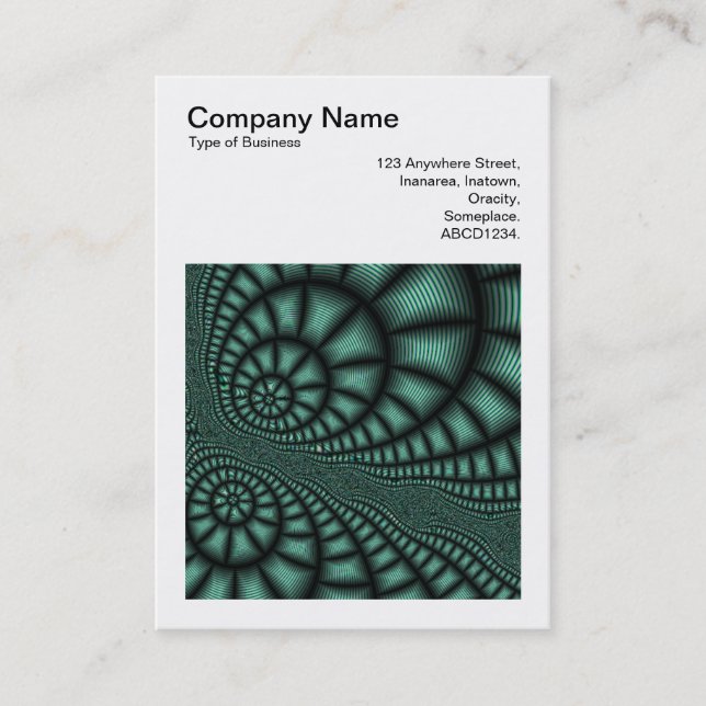 Cartão De Visita Foto Quadrada (v3) - Design Fratural (Frente)