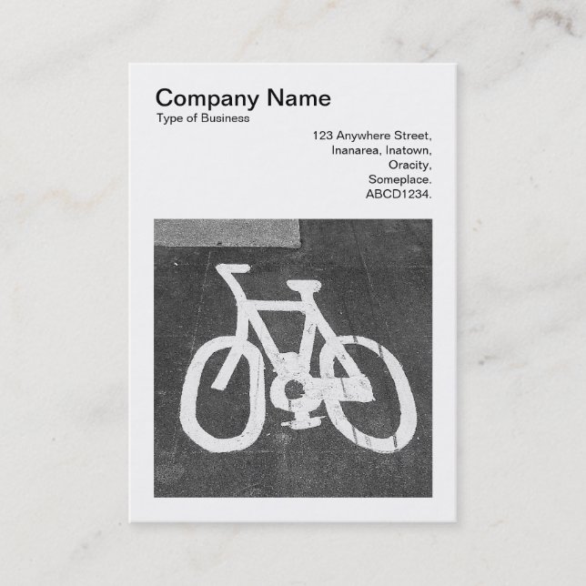 Cartão De Visita Foto Quadrada (v3) - Road Bike (Frente)