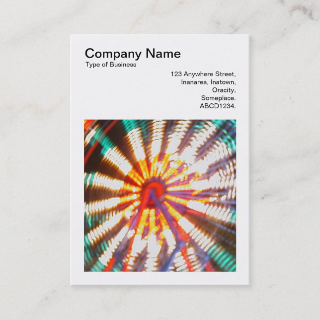 Cartão De Visita Foto Quadrada (v3) - Roda Ferris 02 (Frente)