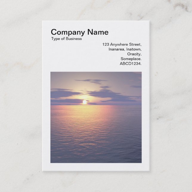 Cartão De Visita Foto Quadrada (v3) - Sunrise/Sunset (Frente)