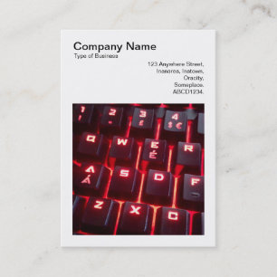 Cartão De Visita Foto quadrada (v3) - Teclado brilhante