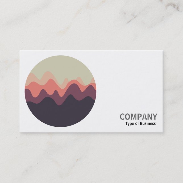 Cartão De Visita Foto redonda - Desenho sonoro 01 (Frente)