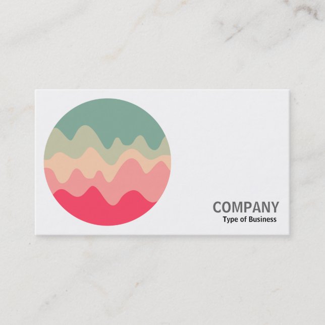 Cartão De Visita Foto redonda - Desenho sonoro 04 (Frente)