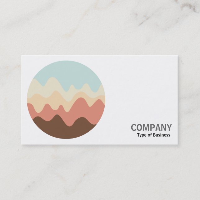 Cartão De Visita Foto redonda - Desenho sonoro 06 (Frente)