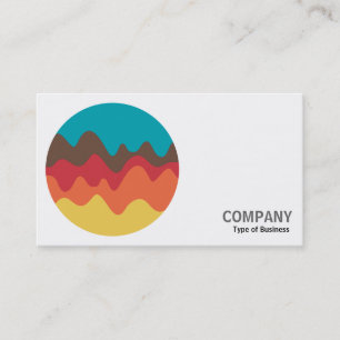 Cartão De Visita Foto redonda - Desenho sonoro 08