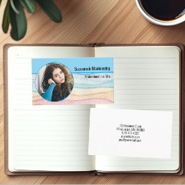 Cartão De Visita Foto redonda personalizada de segurança pessoal pr