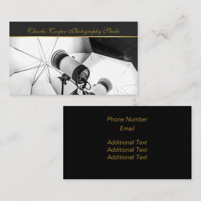 Cartão De Visita Fotografia (Frente/Verso)