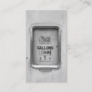 Cartão De Visita Fotografia antiga de Bowser do combustível -