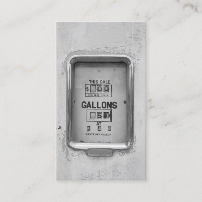 Cartão De Visita Fotografia Antigua do Bloco de Combustível - Cartã (Frente)