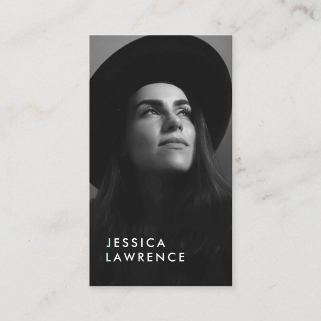 Cartão De Visita Fotografia com imagens de alto-falado de modelos m (Frente)