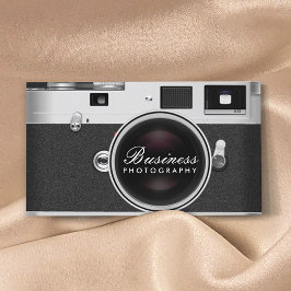 Cartão De Visita Fotografia da câmera clássica