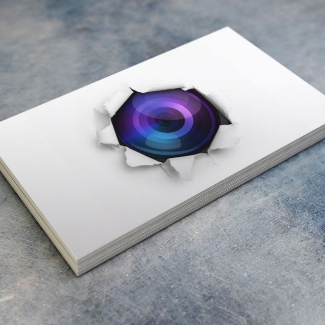 Cartão De Visita Fotografia da Câmera Criativa (Criador carregado)