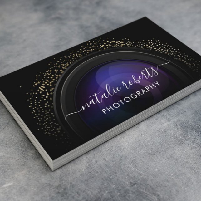 Cartão De Visita Fotografia da Tipografia da Câmera Fotográfica (Criador carregado)