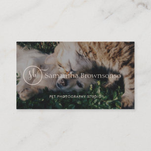 Cartão De Visita Fotografia de Animais de Estimação com Retrato Per