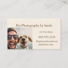 Cartão De Visita Fotografia de Animais de Estimação Personalizada D