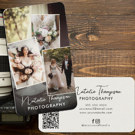 Cartão De Visita Fotografia de Casamento Carregar Boho de Código QR