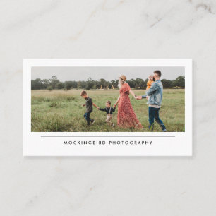 Cartão De Visita Fotografia de Família Minimalista Simples Moderna