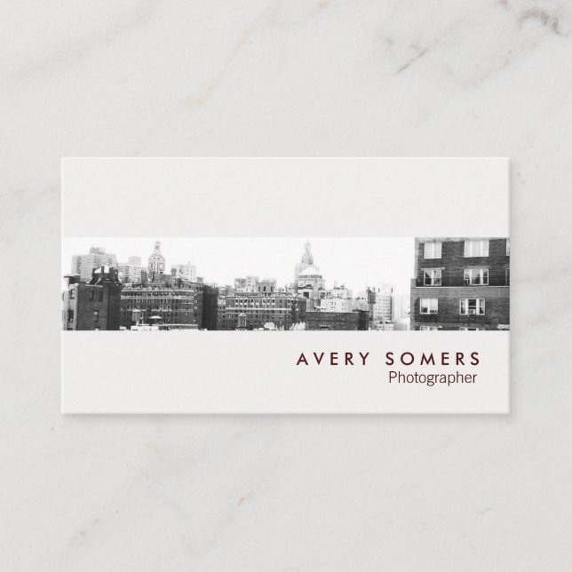 Cartão De Visita Fotografia de Fotógrafo Profissional Inserir Fotog (Frente)