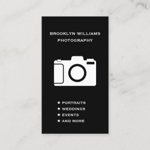 Cartão De Visita Fotografia de Freelance da Câmera de Mídia Social