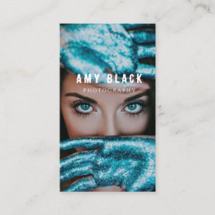 Cartão De Visita Fotografia de Menina Retraída