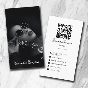 Cartão De Visita Fotografia do Script Signature Professional
