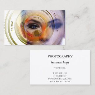 Cartão De Visita Fotografia Elegante Minimalista