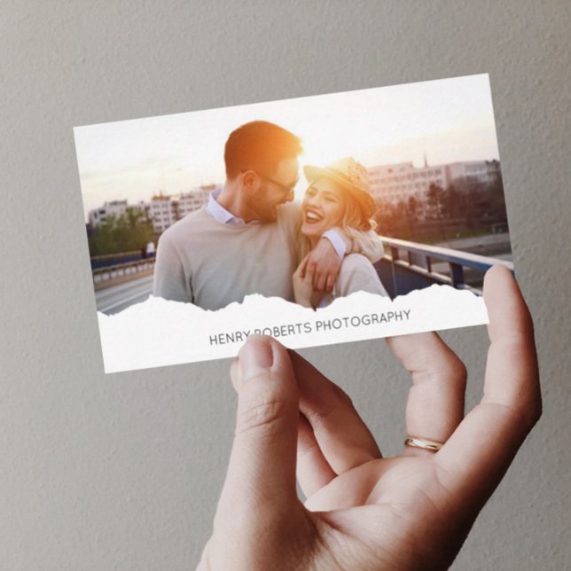 Cartão De Visita Fotografia Elegante Personalizada 2 (Criador carregado)