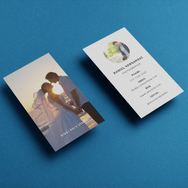 Cartão De Visita Fotografia: Foto Mínima Simples Moderna