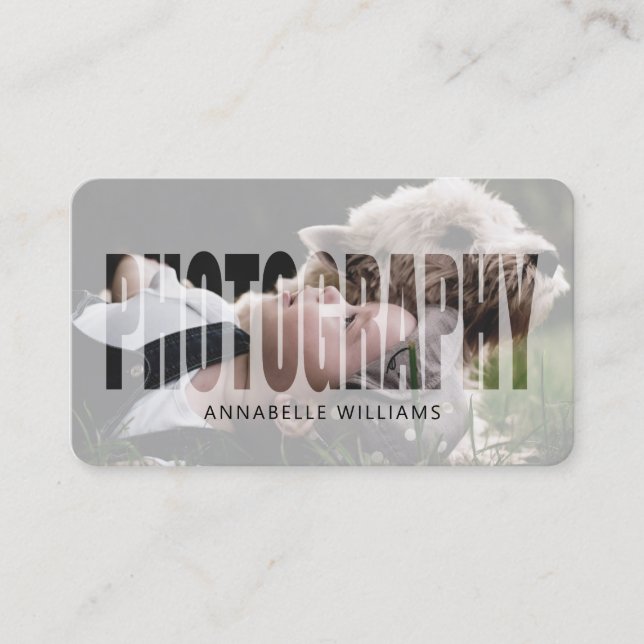 Cartão De Visita Fotografia Moderna (Frente)