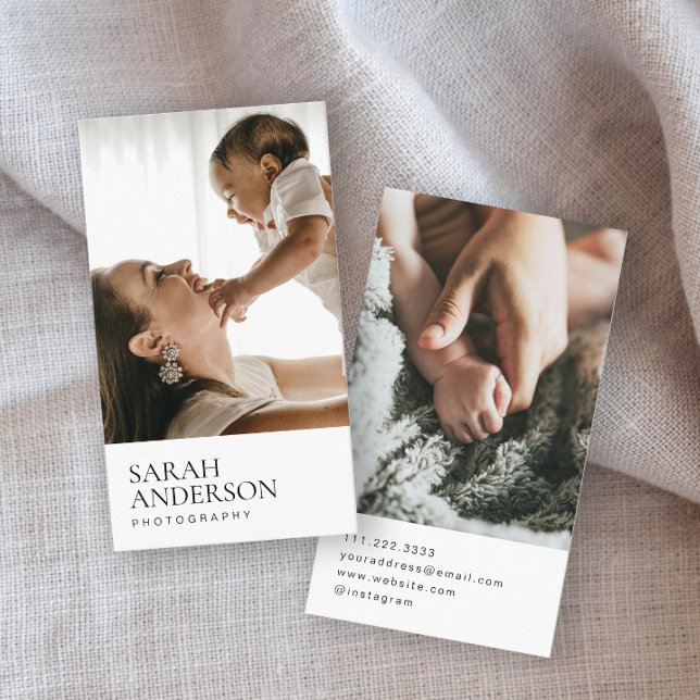 Cartão De Visita Fotografia Moderna (Criador carregado)