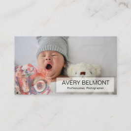 Cartão De Visita Fotografia moderna com ilustração de câmera