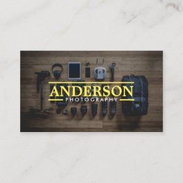 Cartão De Visita Fotografia moderna de equipamento