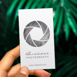 Cartão De Visita Fotografia moderna do choque metálico