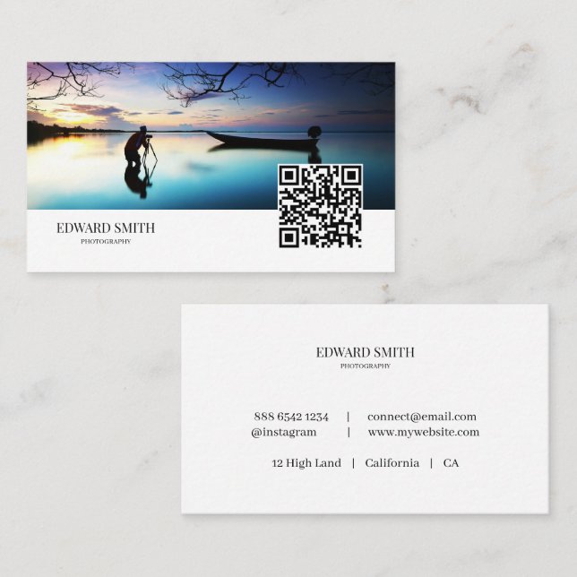 Cartão de Visita | Fotografia | Novo Design de Cód (Frente/Verso)