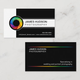 Cartão De Visita Fotografia Obturador Moderno