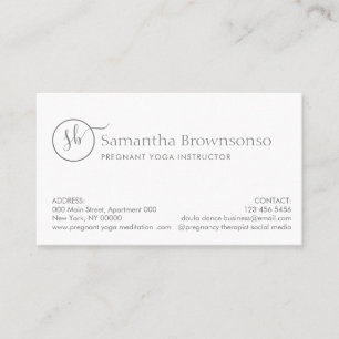 Cartão De Visita Fotografia Personalizada Doula Grávida Treinadora 