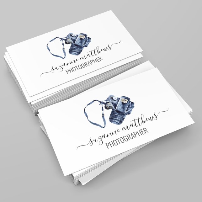 Cartão De Visita Fotografia por Aquarela de Caligrafia (Criador carregado)