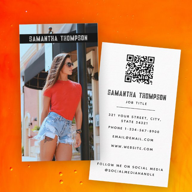 Cartão De Visita Fotografia profissional em apuros modernos (Modern Distressed Professional Photography Photo Business Card)