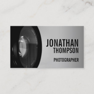 Cartão De Visita Fotografia profissional em preto e branco