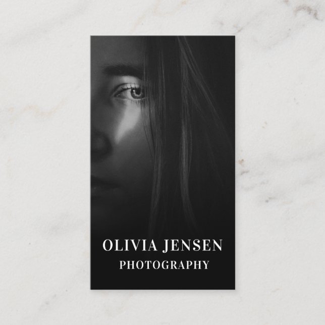 Cartão De Visita Fotografia profissional moderna (Frente)