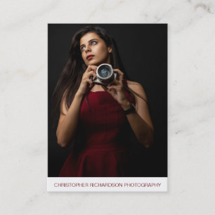 Cartão De Visita Fotografia simples e elegante