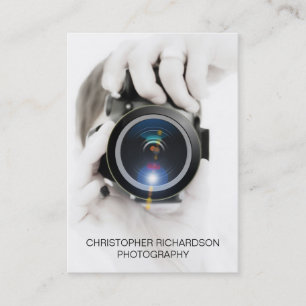 Cartão De Visita Fotografia simples e elegante