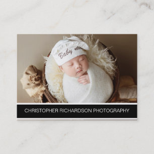 Cartão De Visita Fotografia Simples e Elegante