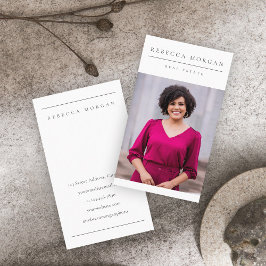 Cartão De Visita Fotografia simples mínima