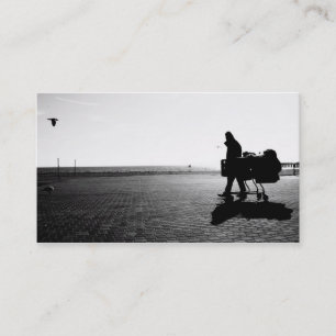 Cartão De Visita Fotografias do passeio à beira mar