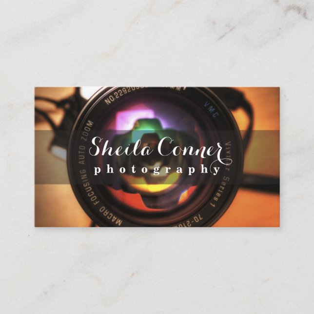 Cartão de visita fotógrafo (Frente)
