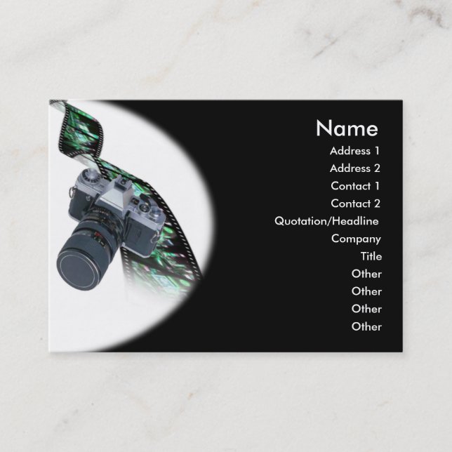 Cartão de visita fotógrafo (Frente)