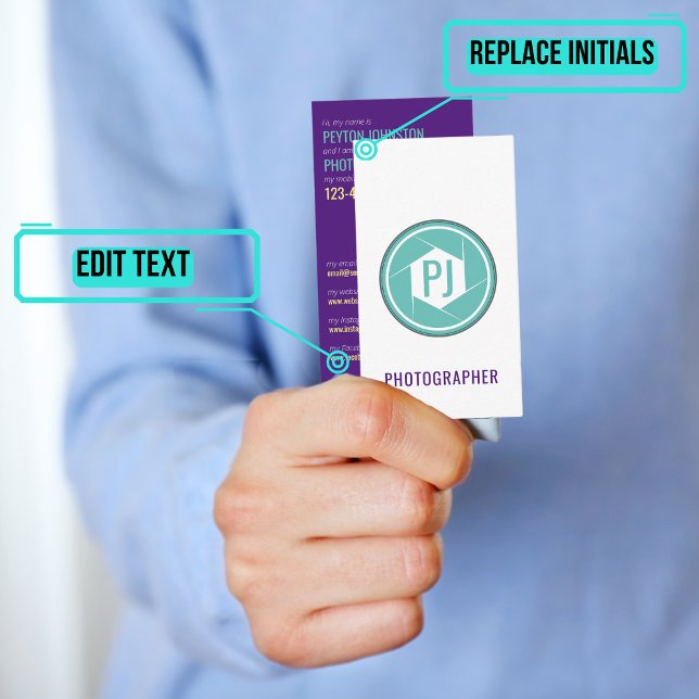Cartão de visita fotógrafo (Please enjoy our business card)